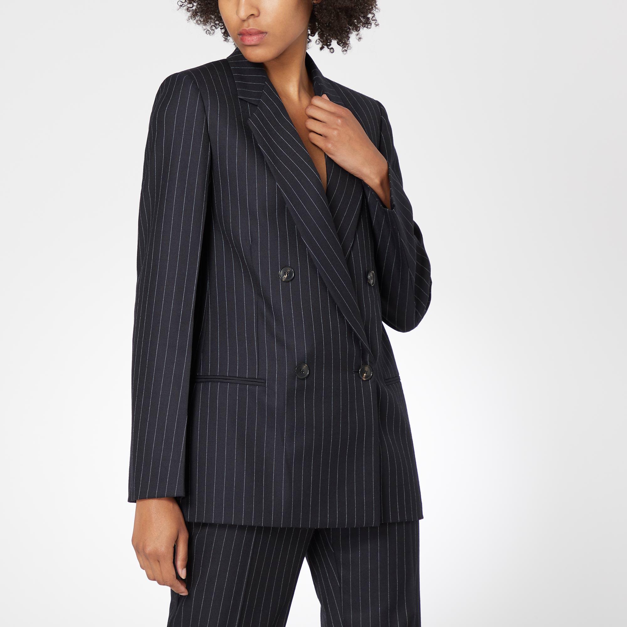 Double Breasted Pinstripe Jacket